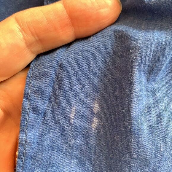 Sweet Vtg blue smocked bodice blue dress - Picture 8 of 8